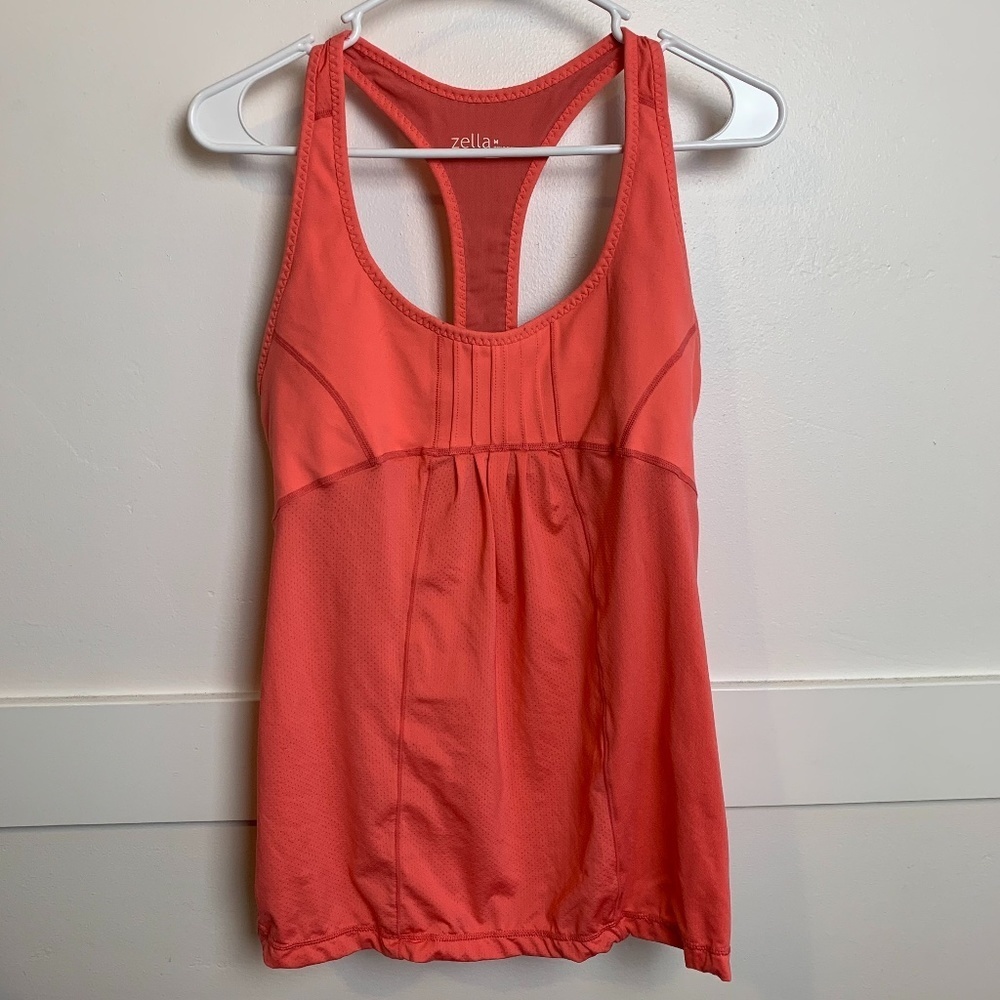 Zella Coral Athletic Racerback Tank Top
